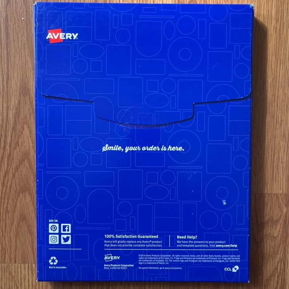Avery Presta Labels 5-1/2